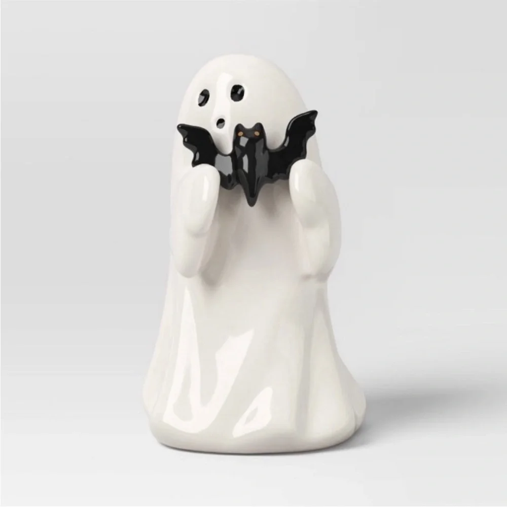 Target Hyde & EEK! Halloween Black Bat Ceramic Ghost Figurine